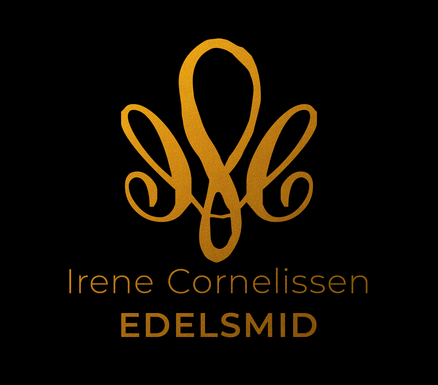 Logo Irene Cornelissen op zwart